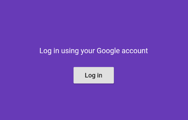 login page